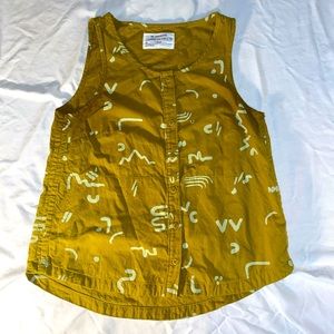 Boho REI Cooperative Wilderness Button Up Tank Top